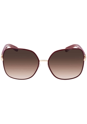 Salvatore Ferragamo Bordeaux Gradient Square Ladies Sunglasses SF150S 728 59