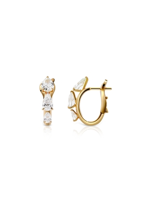 Savolinna Jewelry - Lemonade 18K Yellow Gold Diamond Huggie Earrings - Gold - OS - Moda Operandi - Gifts For Her