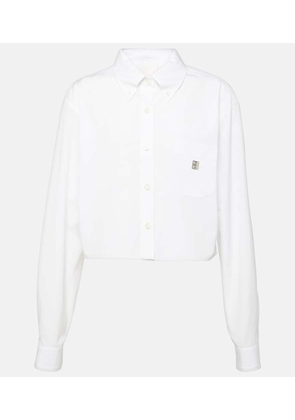 Givenchy Cropped cotton poplin shirt