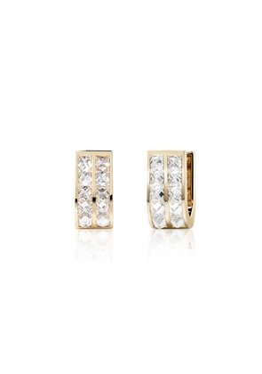 Savolinna Jewelry - Be Spiked 18K Yellow Gold Diamond Huggie Earrings - Gold - OS - Moda Operandi - Gifts For Her