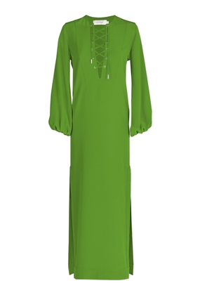Silvia Tcherassi - Isernia Lace-Up Maxi Dress - Green - XL - Moda Operandi
