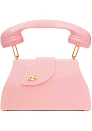GCDS Pink 'Call Me Comma' Bag