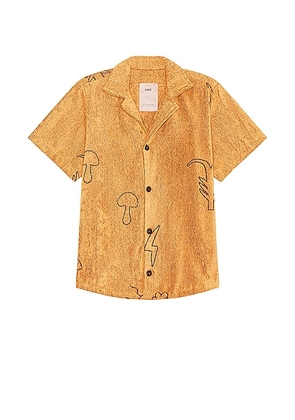OAS Tattoo Cuba Terry Shirt in Yellow - Yellow. Size M (also in L, S, XL/1X).