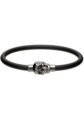 Alexander McQueen Black Cord Skull Bracelet
