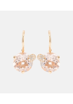 Bucherer Fine Jewellery Peekaboo 18kt rose gold earrings with morganite and diamonds