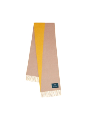 Mulberry Cashmere Blend Bi-Colour Scarf - Double Yellow-Maple