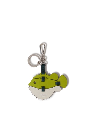 Mulberry Men's Puzzle Keyring - Puffer Fish - Acd Grn-Mul Grn-Chlk