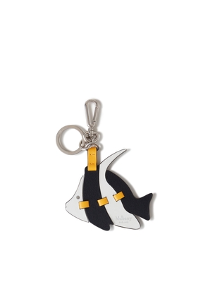 Mulberry Men's Puzzle Keyring - Angel Fish - Blk-Wht-Dbl Ylw