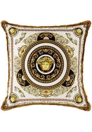 Versace White & Gold Medusa Gala Double-Face Cushion