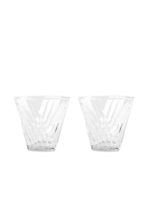MAX ID NY Vee Tumbler Pair in Clear - NA. Size all.