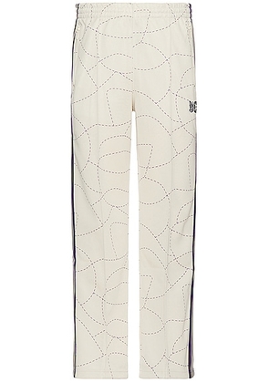 Needles X DC Track Pants in Ivory - Ivory. Size L (also in S, XL/1X).