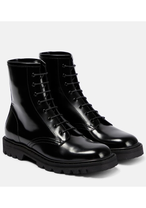 The Row Ranger patent leather ankle boots