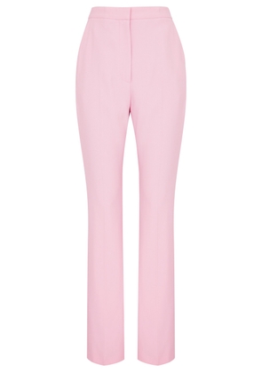 Alexander Mcqueen Straight-leg Crepe Trousers - Light Pink - 42 (UK10 / S)