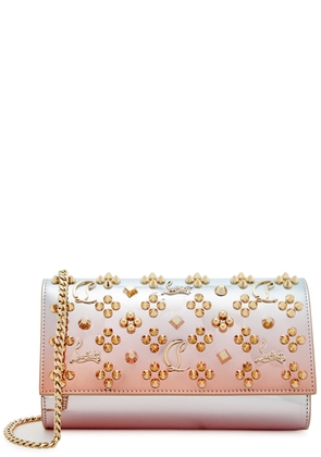 Christian Louboutin Paloma Embellished Leather Wallet-on-chain - Gold
