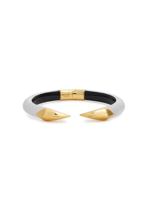 Alexis Bittar Pyramid Lucite and 14kt Gold-plated Bracelet - Silver
