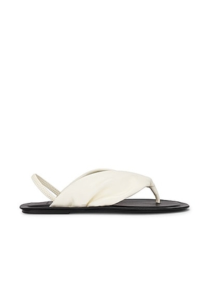 Loulou Studio Sahado Slingback Flat Sandals in Soft Cream - Cream. Size 36 (also in 40).