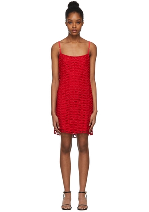 Givenchy Red 4G Guipure Dress
