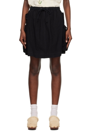 Story mfg. SSENSE Exclusive Black Salt Miniskirt