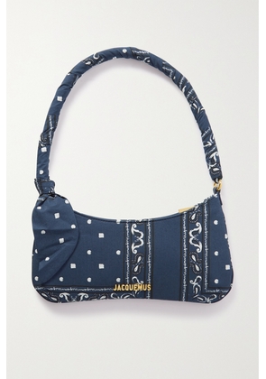 Jacquemus - Le Bisou Bandana Printed Cotton-poplin Shoulder Bag - Blue - One size