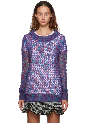 Anna Sui Multicolor Boatneck Sweater