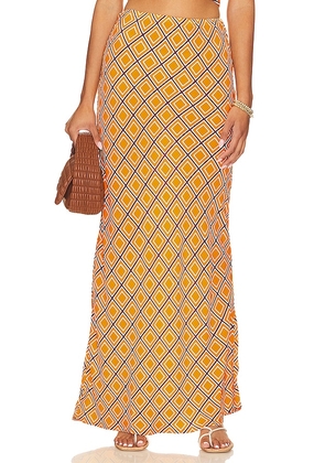 FAITHFULL THE BRAND Sinem Skirt in Yellow. Size L, XL, XS, XXL.