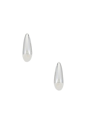Bottega Veneta Drop Earrings in Silver - Metallic Silver. Size all.
