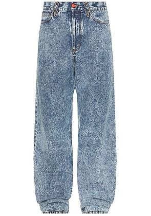Members of the Rage Baggy Jeans in Blue & Acid Wash - Blue. Size 30 (also in 32, 34, 36).