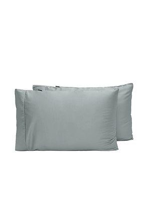 Ettitude Standard Signature Sateen Pillowcase Set in Sage.