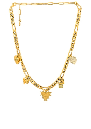 Elizabeth Cole Leorah Necklace in Metallic Gold.