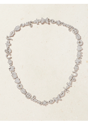 Sydney Evan - Anniversary 14-karat White Gold Diamond Necklace - One size