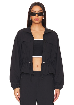 Beyond Yoga City Chic Jacket in Black. Size L, S, XL, XS.