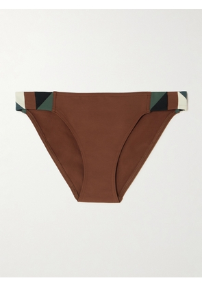 Eres - Poésie Patchwork Bikini Briefs - Brown - FR38,FR40,FR42,FR44