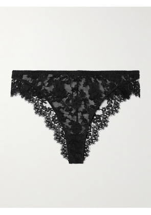 Dolce & Gabbana - Scalloped Lace Briefs - Black - 1,2,3,4,5