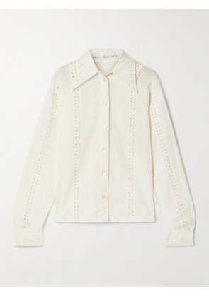 ALIX OF BOHEMIA - Dolly Broderie Anglaise Cotton Shirt - Ivory - x small,small,medium,large,x large