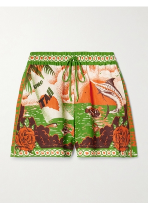 ALÉMAIS - + Alan Berry Rhys Bungalow Printed Linen Shorts - Multi - UK 4,UK 6,UK 8,UK 10,UK 12,UK 14,UK 16