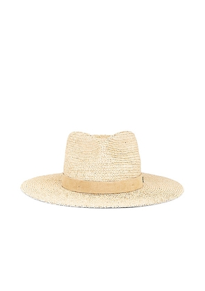 Hemlock Hat Co Logan Fedora Hat in Nude. Size S.
