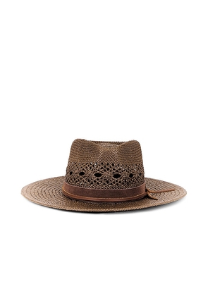 Hemlock Hat Co Miller Fedora Hat in Brown. Size M, S.