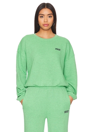 American Vintage Doven Crewneck Sweatshirt in Green. Size M, S.
