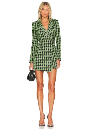 MAJORELLE Avanti Blazer Dress in Green. Size XS.
