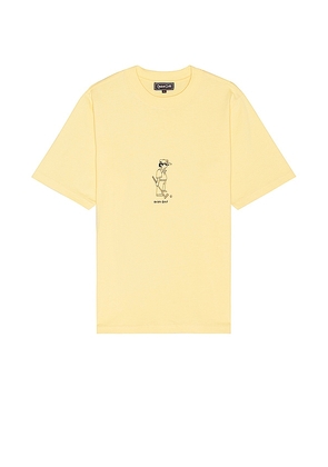 Quiet Golf Golf Dad T-Shirt in Yellow. Size M, S, XL/1X.