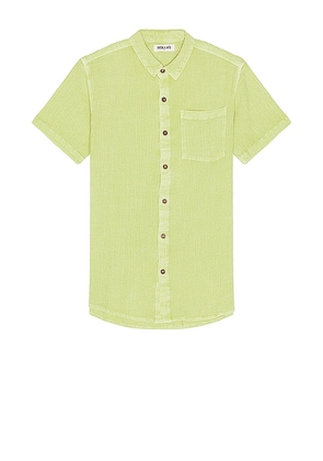 ROLLA'S Bon Crepe Shirt in Green. Size M, S, XL/1X.