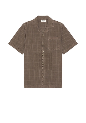 ROLLA'S Tile Cord Bowler Shirt in Brown. Size M, S, XL/1X.