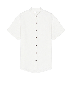ROLLA'S Bon Weave Shirt in White. Size M, S, XL/1X.