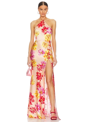SAU LEE Tess Dress in Nude. Size 2.