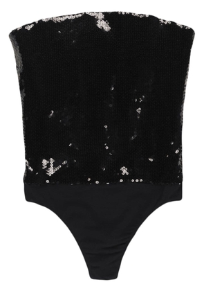Alexandre Vauthier sequin-embellished strapless bodysuit - Black