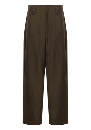 LEMAIRE high-waist wide-leg trousers - Green
