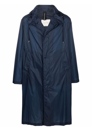 Mackintosh WOLFSON hooded coat - Blue