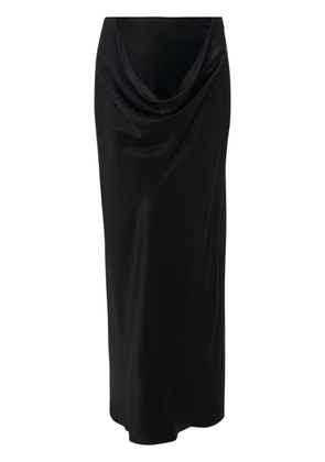 JW Anderson draped silk maxi skirt - Black