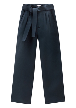 Woolrich belted straight-leg trousers - Blue