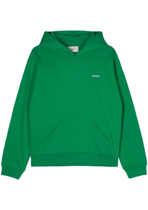 Coperni logo-print hoodie - Green